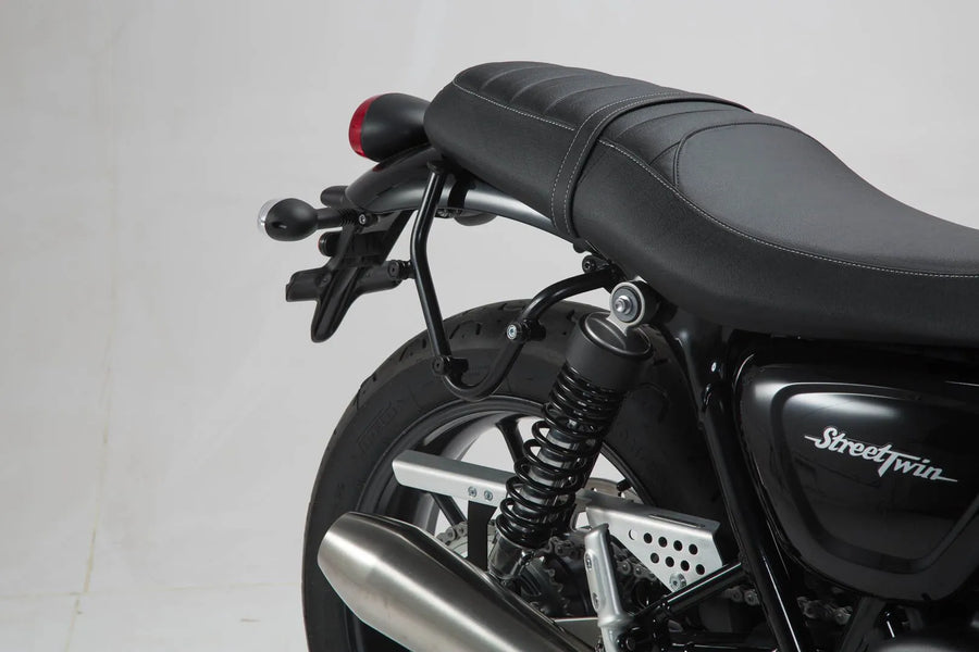 Triumph Street Twin 900 [SW-MOTECH] – Visão detalhada do sistema de bolsas laterais Legend LC