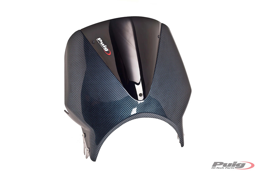 KAWASAKI W 230 [2025] - Pára-brisa Vision | Look carbono / preto | PUIG 003CN