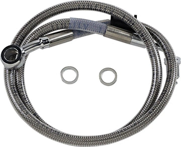 harley-davidson street bob [DRAG SPECIALTIES] – Linha de freio estendida em aço inoxidável - 0