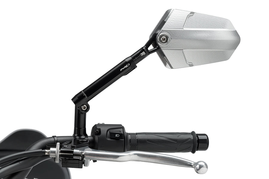 HARLEY-DAVIDSON SPORTSTER S RH 1250 S [2025] - Espelho retrovisor PUIG Explorer esquerdo | Alumínio preto / anodizado | PUIG 014ND