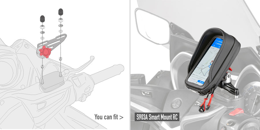 BMW R 1250 RT [2019–2025] – Montagekit für Smart Mount RC S903A