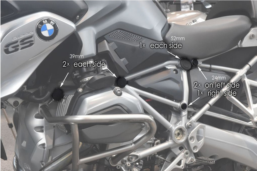 BMW R 1200 GS [2018] – acessórios de carenagem – preto