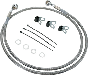 harley davidson flst [DRAG SPECIALTIES] - Kit de linha de freio estendida em aço inoxidável
