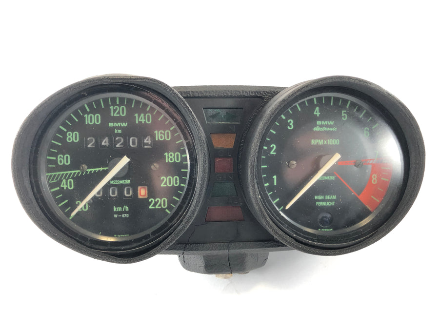 BMW R 100 RT [1979] – Velocímetro Cockpit 24.204km