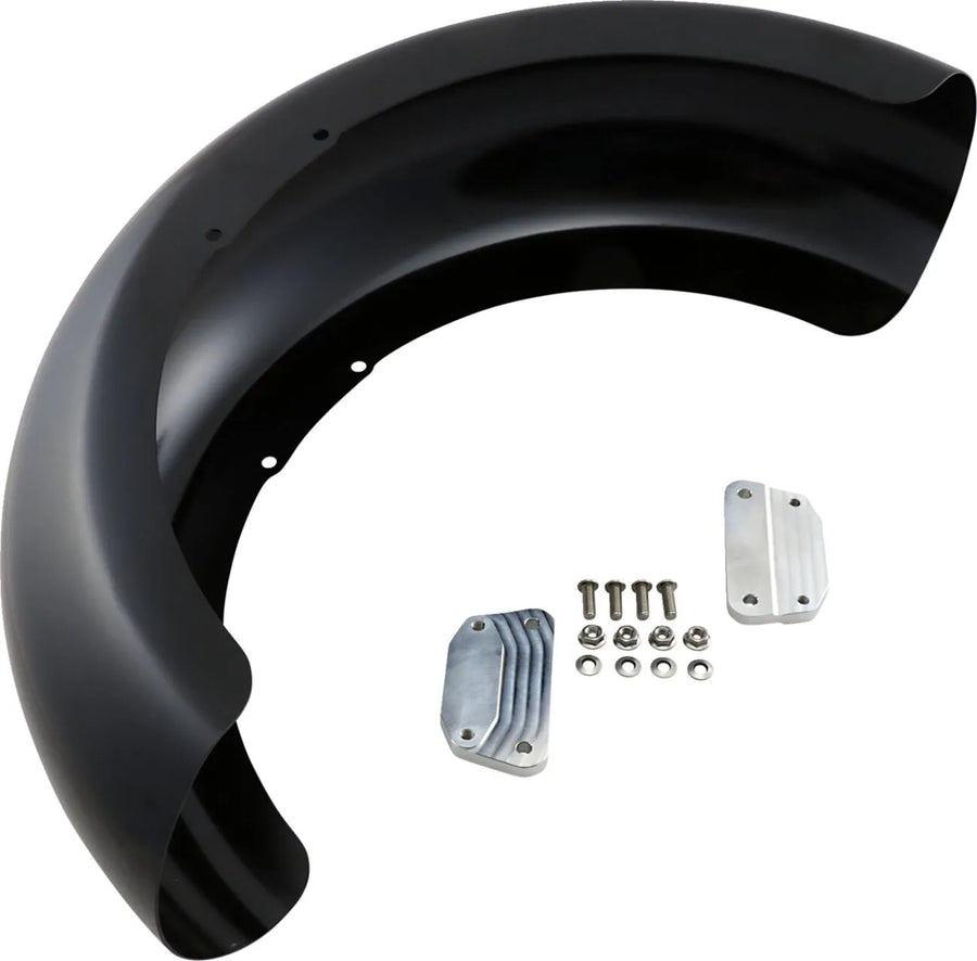 harley davidson flfb [KLOCK WERKS] - Para-lama dianteiro série Hugger com blocos de montagem para Softail/Dyna