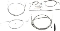 Harley Davidson FLS [LA CHOPPERS] - Kit de cabo/linha de freio revestido de aço inoxidável padrão