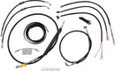 Harley Davidson Fxdrs 114 [LA CHOPPERS] - Kit completo de cabo/linha de freio trançado de vinil preto