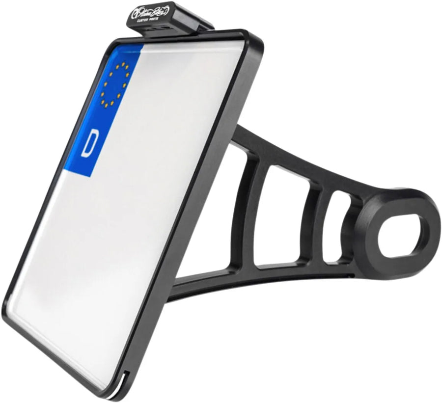 harley-davidson street bob [HEINZ BIKES] – Suporte de placa montado na lateral com iluminação de placa