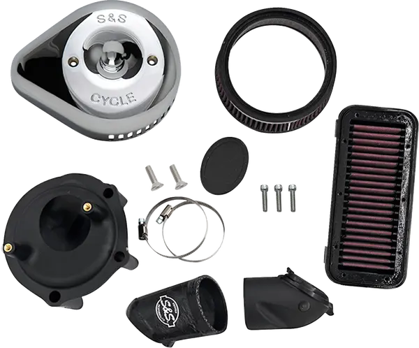 Indian PURSUIT 108 Limited Premium [2025-2026] - Stealth Luftfilter-Kit mit Abdeckung – Oberfläche: Silber – Bild 2