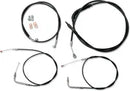 Harley Davidson Fxst [LA CHOPPERS] - Kit de cabo/linha de freio de vinil preto padrão