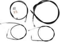 Harley Davidson Fxst [LA CHOPPERS] - Kit de cabo/linha de freio de vinil preto padrão