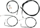 Harley Davidson Fxst [LA CHOPPERS] - Kit de cabo/linha de freio de vinil preto padrão