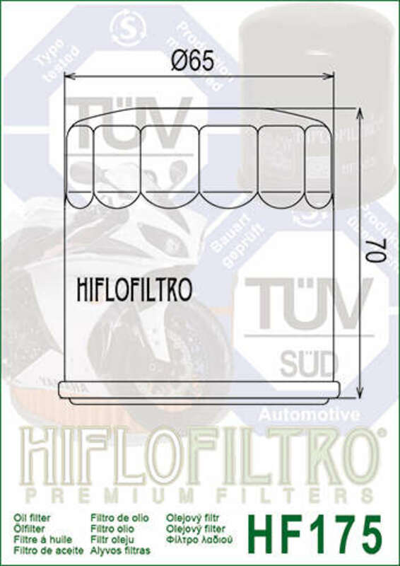 Chefe indiano CHDH CHDH [HIFLOFILTRO] - Filtro de óleo