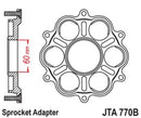 Ducati Monster 1200 [JT SPROKETS] - Porta pinhão traseiro - 6 Silentbloc Ducati Panigale/Monster-1