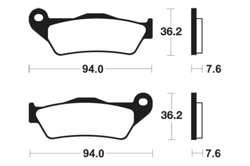 Husqvarna TE 570 [Tecnium] - pastilhas de freio