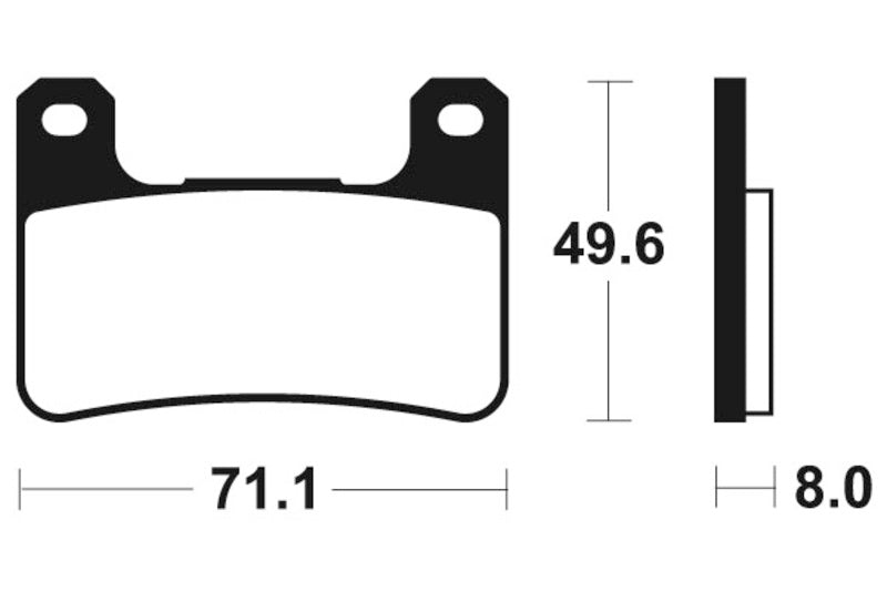 Kawasaki Zx 400 [TECNIUM] - Pastilhas de freio de metal sinterizado de corrida profissional - MSR306