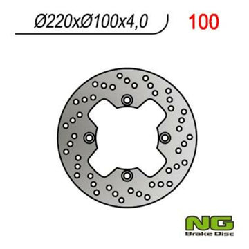 Kawasaki Er 6 F [NG BRAKE DISC] - disco de freio rígido redondo