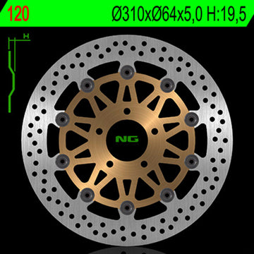 Suzuki Gsf 1200 S Bandit [NG BRAKE DISC] - disco de freio redondo flutuante