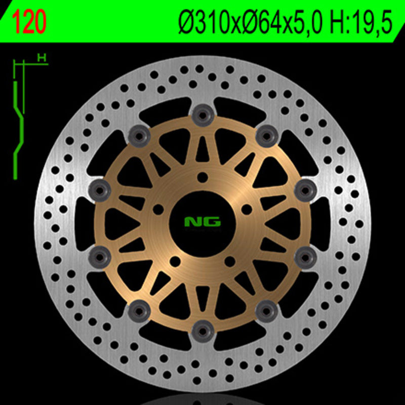 Suzuki Gsf [NG BRAKE DISC] - disco de freio redondo flutuante