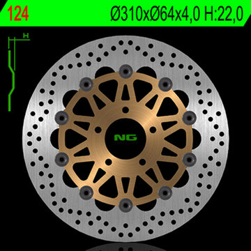 Suzuki Gsx-R [NG BRAKE DISC] - disco de freio redondo flutuante