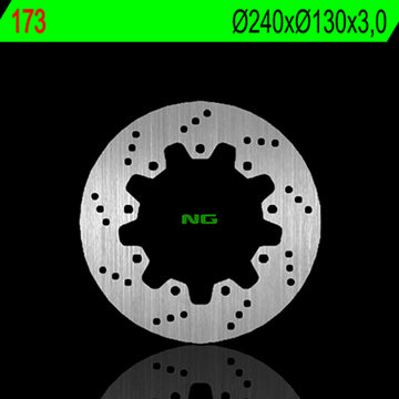 Kawasaki Klr 250 [NG BRAKE DISC] - disco de freio rígido redondo