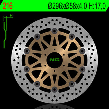 Honda Cbr 900 [NG BRAKE DISC] - disco de freio redondo flutuante