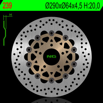 Suzuki Gsx 600 [NG BRAKE DISC] - disco de freio redondo flutuante