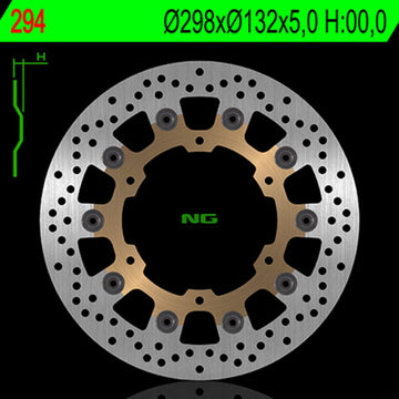 Yamaha Fzs 1000 [NG BRAKE DISC] - disco de freio redondo flutuante