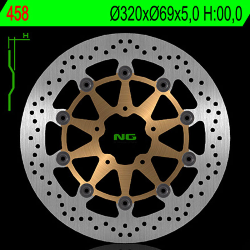 Suzuki Gsx-R 600 [NG BRAKE DISC] - disco de freio redondo flutuante