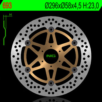 Honda Cb 600 [NG BRAKE DISC] - disco de freio redondo flutuante