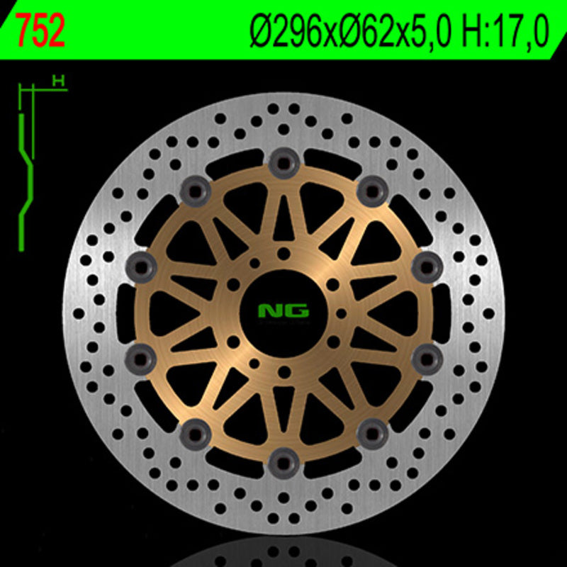 Honda Vfr 800 [NG BRAKE DISC] - disco de freio redondo flutuante