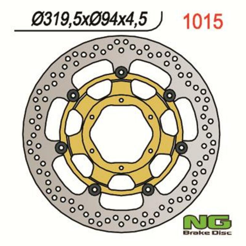 Honda Vtr 1000 Sp 1 [NG BRAKE DISC] - disco de freio redondo flutuante