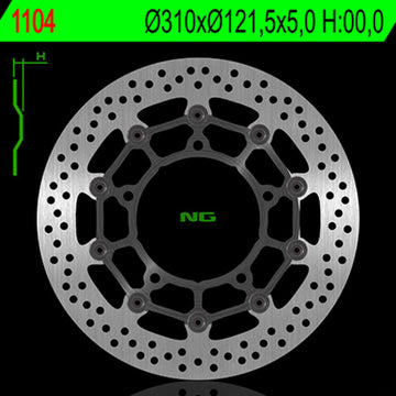Suzuki Gsx 1300 [NG BRAKE DISC] - disco de freio redondo flutuante