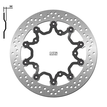 Yamaha T-Max 560 Tech Max [NG BRAKE DISC] - disco de freio redondo flutuante