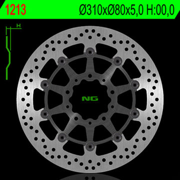 Kawasaki Z 800 [NG BRAKE DISC] - disco de freio redondo flutuante