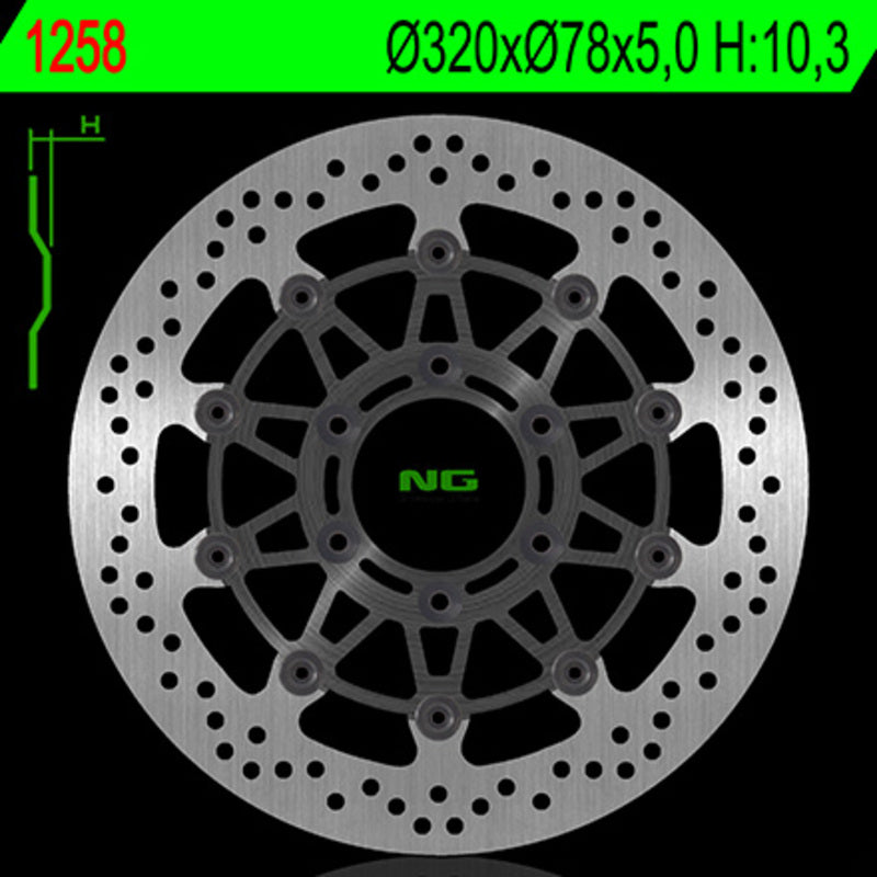 Triumph Speed ​​​​Triple [NG BRAKE DISC] - disco de freio redondo flutuante