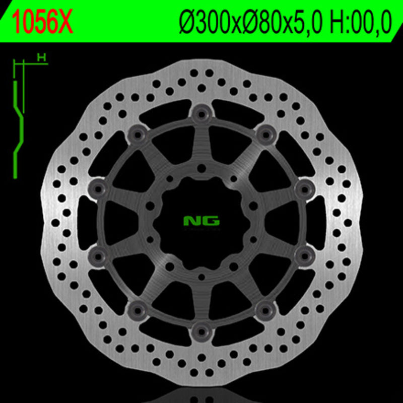 Kawasaki Er 6 F [NG BRAKE DISC] - Disco de freio flutuante ondulado