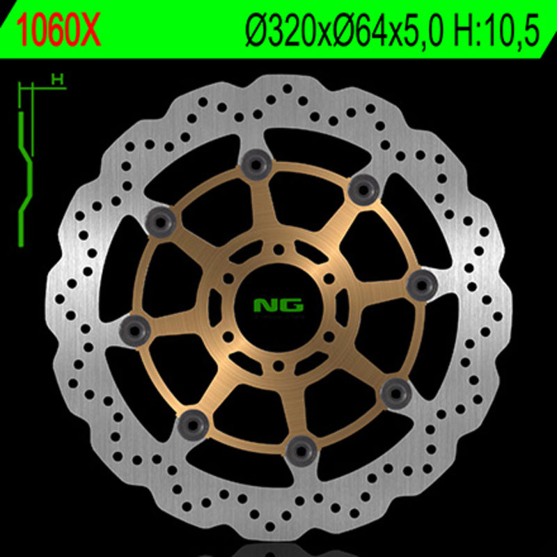 Benelli Tnt 1130 Sport [NG BRAKE DISC] - Disco de freio flutuante Wave