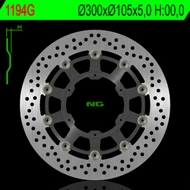 Bmw F 800 Gs [NG BRAKE DISC] - disco de freio redondo flutuante