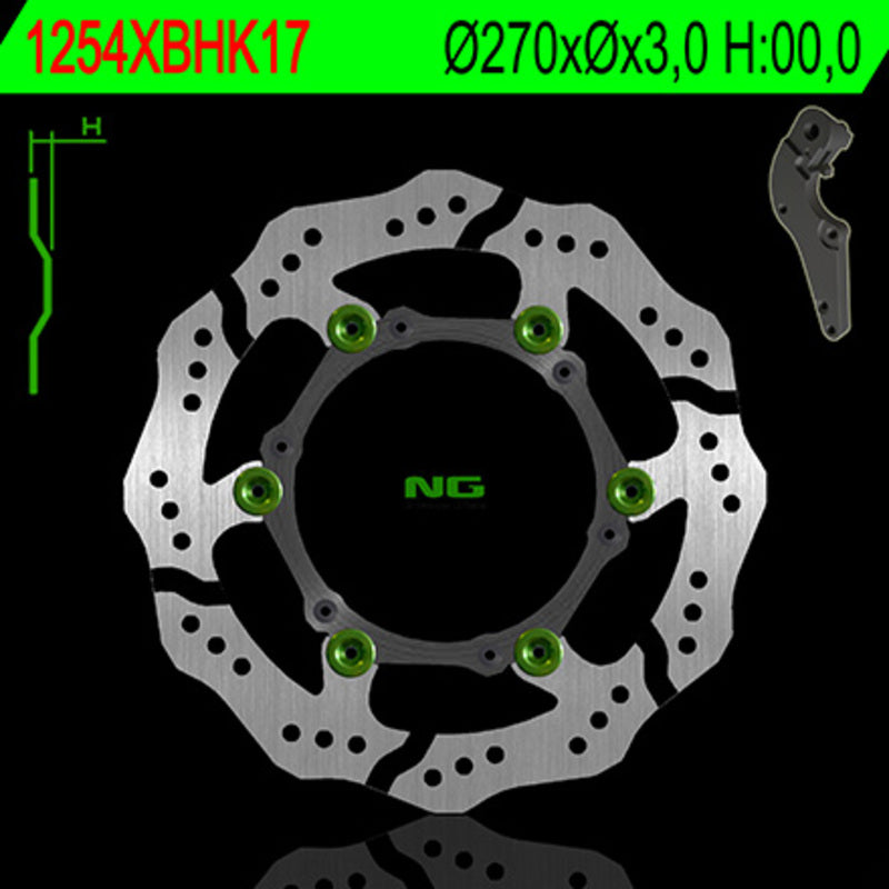 Husaberg Fe 501 [NG BRAKE DISC] - Disco de freio flutuante ondulado