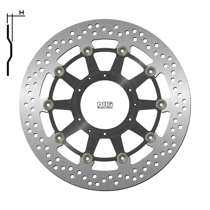 Honda Xl 1000 V Varadero Abs [NG BRAKE DISC] - disco de freio redondo flutuante