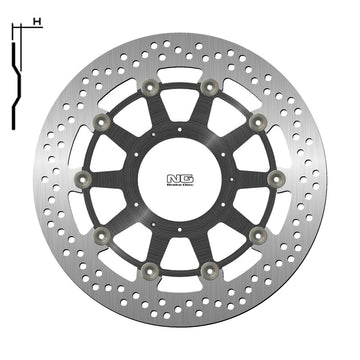 Honda Xl 1000 V Varadero Abs [NG BRAKE DISC] - disco de freio redondo flutuante