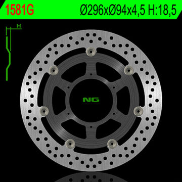 Honda Cbf 1000 [NG BRAKE DISC] - disco de freio redondo flutuante