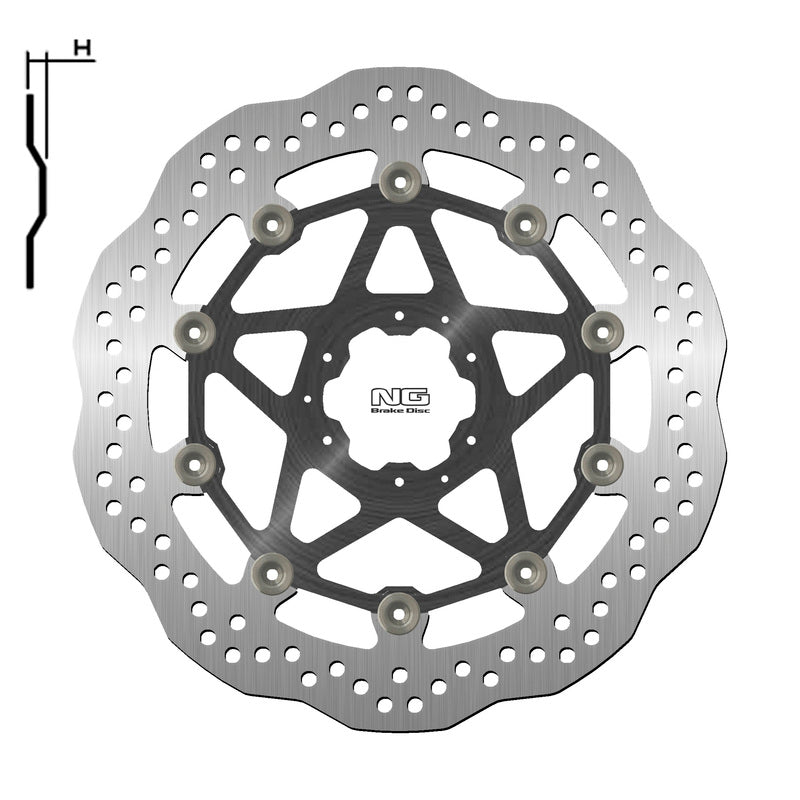 Honda Crf 1100 [NG BRAKE DISC] - Disco de freio flutuante Wave