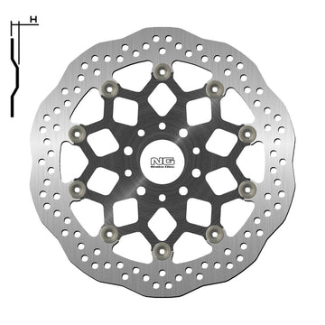 Ktm 790 Duke [NG BRAKE DISC] - Disco de freio flutuante Wave