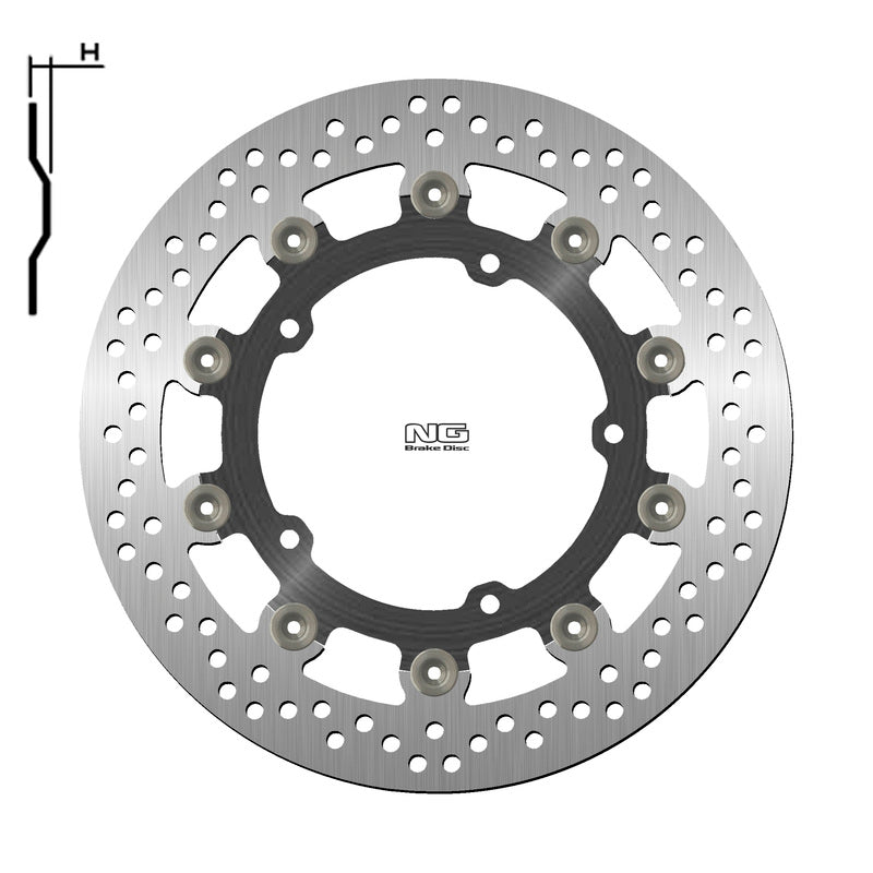 Yamaha Niken 900 Niken Gt 900 [NG BRAKE DISC] - disco de freio redondo flutuante