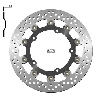 Yamaha Niken [NG BRAKE DISC] - disco de freio redondo flutuante