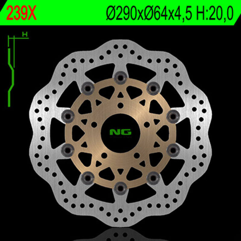 Suzuki Gsf 600 [NG BRAKE DISC] - Disco de freio flutuante Wave
