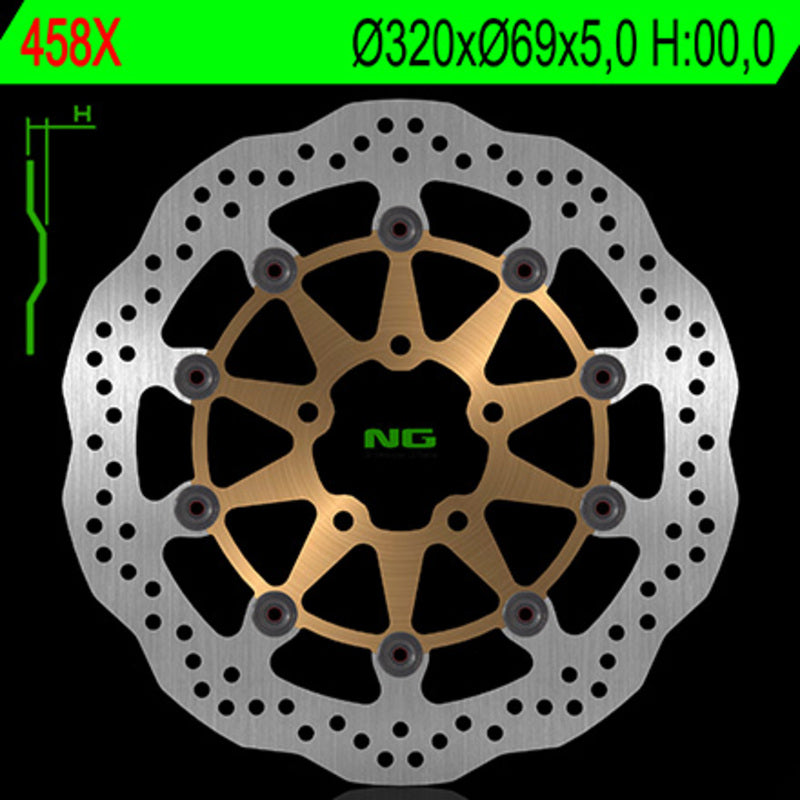 Suzuki Tl 1000 [NG BRAKE DISC] - Disco de freio flutuante Wave