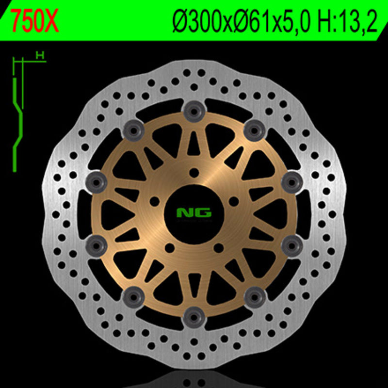 Kawasaki Z 1000 [NG BRAKE DISC] - Disco de freio flutuante ondulado